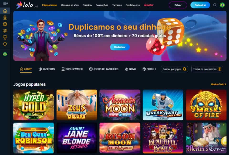 20bet casino login Casino é um cassino online popular que oferece uma variedade de jogos, incluindo caça-níqueis, jogos de mesa e jogos ao vivo. É licenciado e regulamentado pela Malta Gambling Authority e pela UK Gambling Commission, garantindo aos jogadores que o casino é seguro e justo.